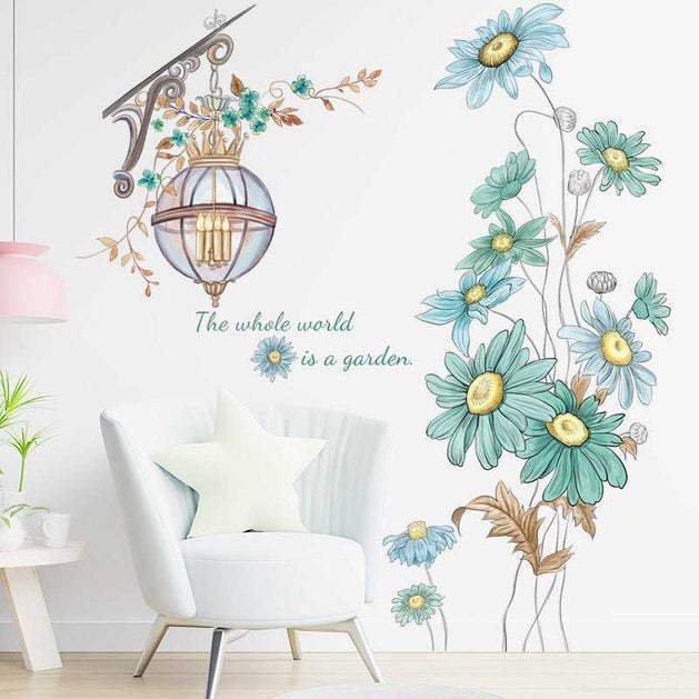 Sketches Flowers Wall Decal: Uniquely Beautiful-GraffitiWallArt