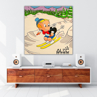 SkiingRichie Rich Canvas Wall Art: Enhance Your Skiing Décor-GraffitiWallArt