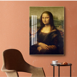 Smile Of Mona Lisa Canvas Wall Art-GraffitiWallArt