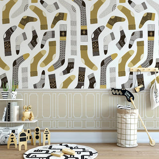 Sockville Wardrobe Room Wallpaper-GraffitiWallArt