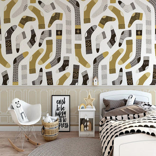 Sockville Wardrobe Room Wallpaper-GraffitiWallArt