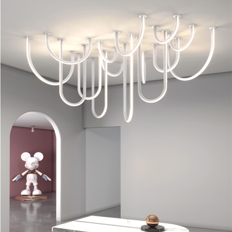 Soft Hose LED Ceiling Chandelier - Illuminate With Elegance-GraffitiWallArt