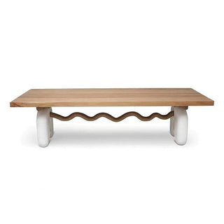 Solid Oak Wood Dining Table-GraffitiWallArt