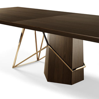 Solid Wood Designer Dining Table-GraffitiWallArt