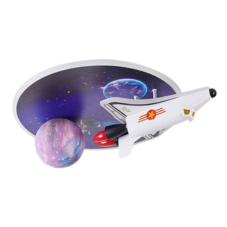 Space Rocket LED Ceiling Light for Kids Room-GraffitiWallArt