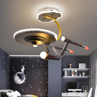 Space Ship Galaxy LED Light for Kids Room-GraffitiWallArt