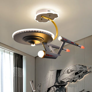 Space Ship Galaxy LED Light for Kids Room-GraffitiWallArt