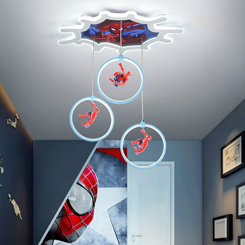 Spiderman Ceiling Light - Deco Lighting for Kids Room-GraffitiWallArt