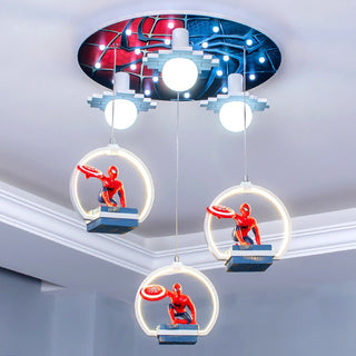 Spiderman LED Hanging Light for Kids Room-GraffitiWallArt