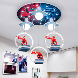 Spiderman LED Hanging Light for Kids Room-GraffitiWallArt