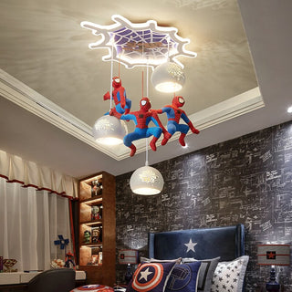 Spiderman Pendant Light - Art Deco Lighting for Kids Room-GraffitiWallArt