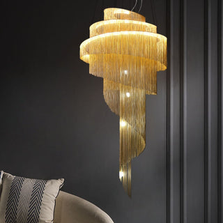 Spiral Chandelier Chain: Quality and Versatile Solution-GraffitiWallArt