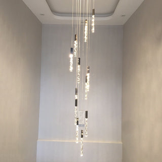 Staircase Crystal Chandelier Light-GraffitiWallArt