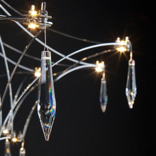 Starry Crystal Minimalistic Chandelier-GraffitiWallArt