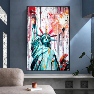 Statue of Liberty Canvas Wall Art - A Symbol of Freedom and Hope-GraffitiWallArt