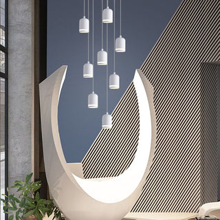 Swirl Staircase Chandelier: Elegant Lighting Solutions-GraffitiWallArt