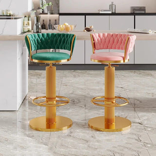 Tabourets Velvet Bar Stools & Kitchen Island Counter Bar Stool-GraffitiWallArt