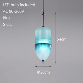 Tear Drops Style Glass Pendant Lights for Living Room-GraffitiWallArt