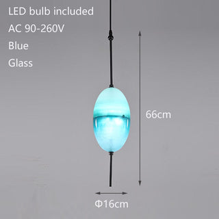 Tear Drops Style Glass Pendant Lights for Living Room-GraffitiWallArt