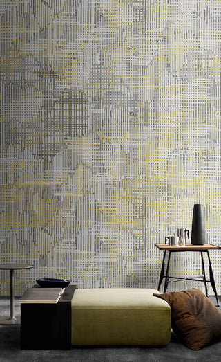 Textured Leaves Wallpaper Mural-GraffitiWallArt