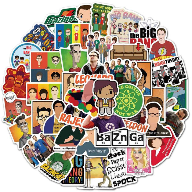 The Big Bang Theory Stickers Pack - Famous and Waterproof Bundle-GraffitiWallArt