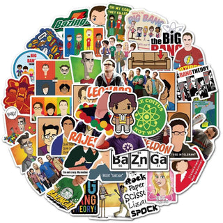 The Big Bang Theory Stickers Pack - Famous and Waterproof Bundle-GraffitiWallArt