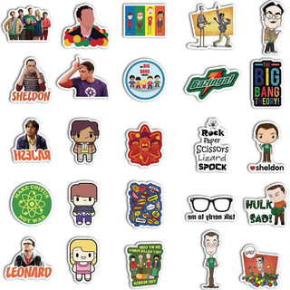 The Big Bang Theory Stickers Pack - Famous and Waterproof Bundle-GraffitiWallArt