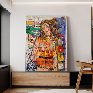 The Birth Of Venus Poster Reproductions Canvas Wall Art-GraffitiWallArt