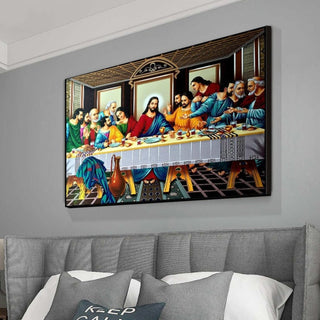 The Last Supper By Da Vinci Canvas Wall Art-GraffitiWallArt