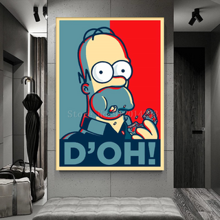 The Simpsons D'OH! Canvas Wall Art-GraffitiWallArt