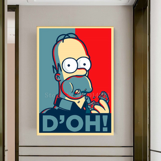 The Simpsons D'OH! Canvas Wall Art-GraffitiWallArt