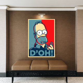 The Simpsons D'OH! Canvas Wall Art-GraffitiWallArt