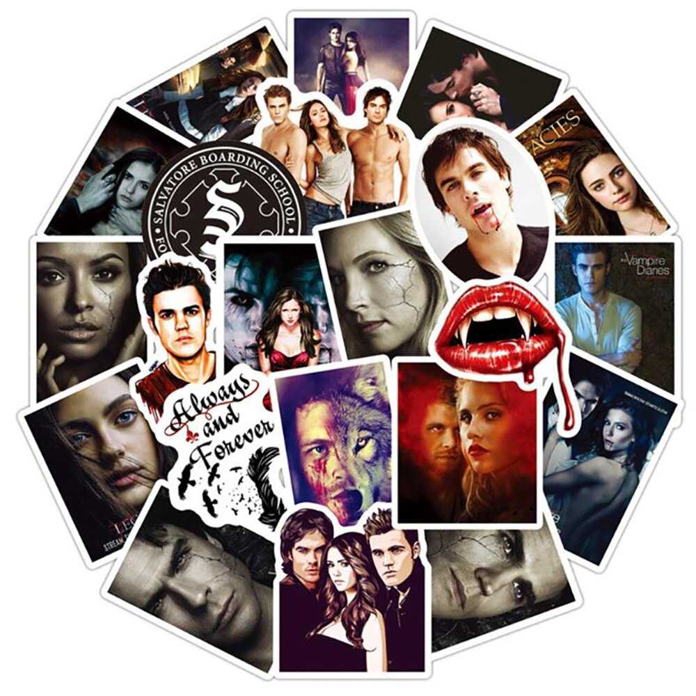 The Vampire Diaries Sticker Pack - Famous Waterproof Bundle-GraffitiWallArt