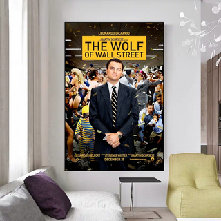 The Wolf of Wall Street Leonardo Dicaprio Canvas Wall Art-GraffitiWallArt