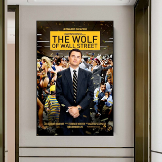 The Wolf of Wall Street Leonardo Dicaprio Canvas Wall Art-GraffitiWallArt