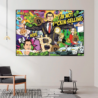 The Wolf of Wall Street Leonardo Dicaprio Canvas Wall Art-GraffitiWallArt