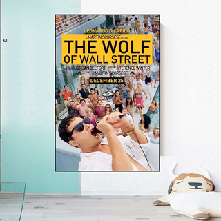 The Wolf of Wall Street Leonardo Dicaprio Canvas Wall Art-GraffitiWallArt