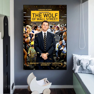 The Wolf of Wall Street Leonardo Dicaprio Canvas Wall Art-GraffitiWallArt