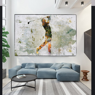 Tiger woods Golf Champion Canvas Wall Art-GraffitiWallArt