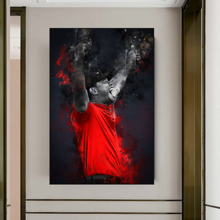 Tiger woods Golf Champion Canvas Wall Art-GraffitiWallArt