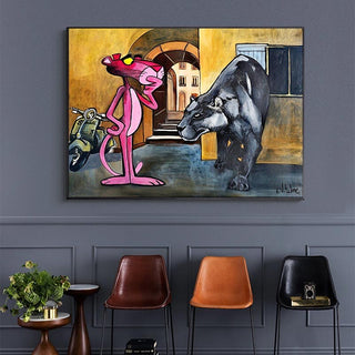 Timeless Pink Panther Poster - Whimsy in Art Form-GraffitiWallArt