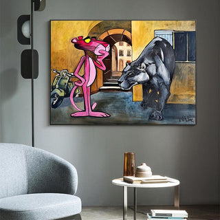 Timeless Pink Panther Poster - Whimsy in Art Form-GraffitiWallArt