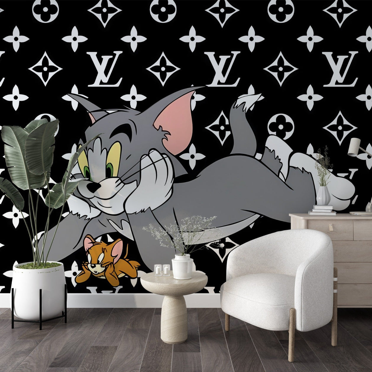 Tom & Jerry Cartoon Kids Wallpaper Mural – Wall Decor-GraffitiWallArt
