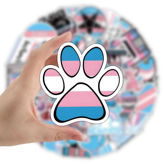Transgender Pride Sticker Pack - Famous Bundle Waterproof-GraffitiWallArt