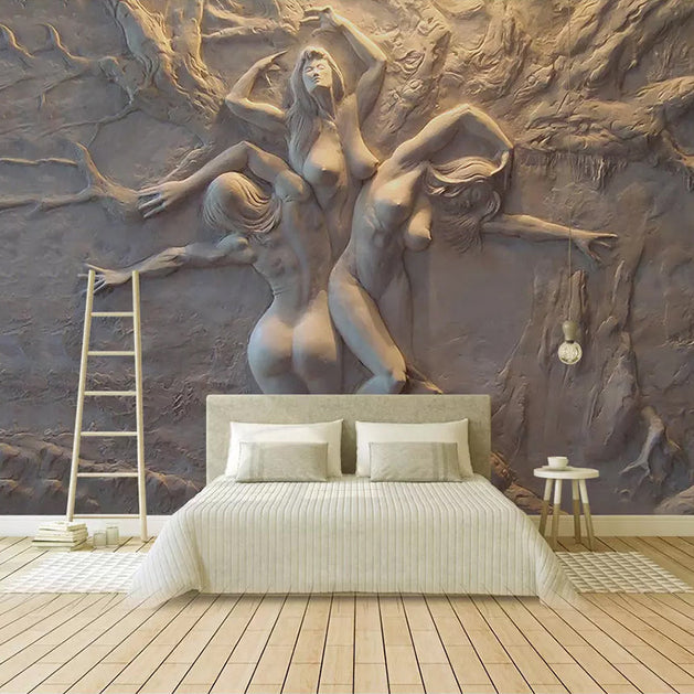 Tree of Ladies Wallpaper - Discover Exquisite Designs-GraffitiWallArt