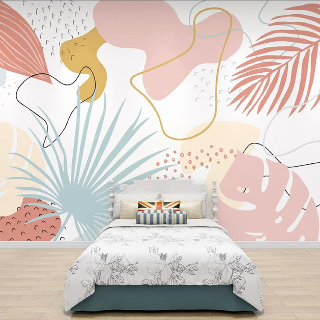 Tropical Dream Bedroom Wallpaper Mural-GraffitiWallArt