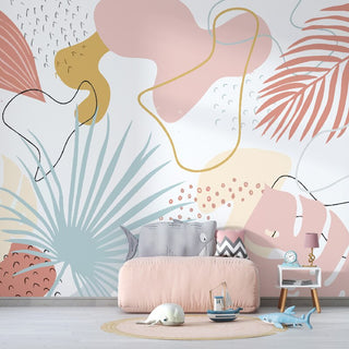 Tropical Dream Bedroom Wallpaper Mural-GraffitiWallArt