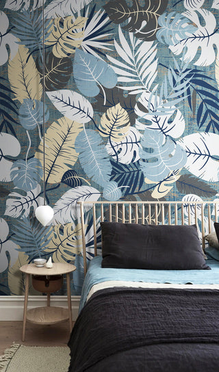 Tropical Floral Treasures Wallpaper Mural-GraffitiWallArt