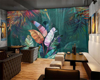 Tropical Jungle Wallpaper Mural – Transform your Space-GraffitiWallArt