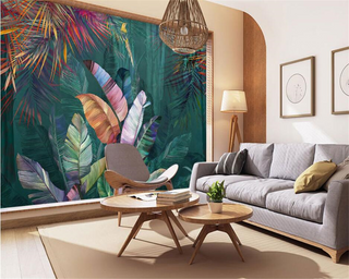 Tropical Jungle Wallpaper Mural – Transform your Space-GraffitiWallArt